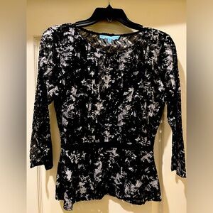 Antonio Melani long-sleeve black top NWT size XS